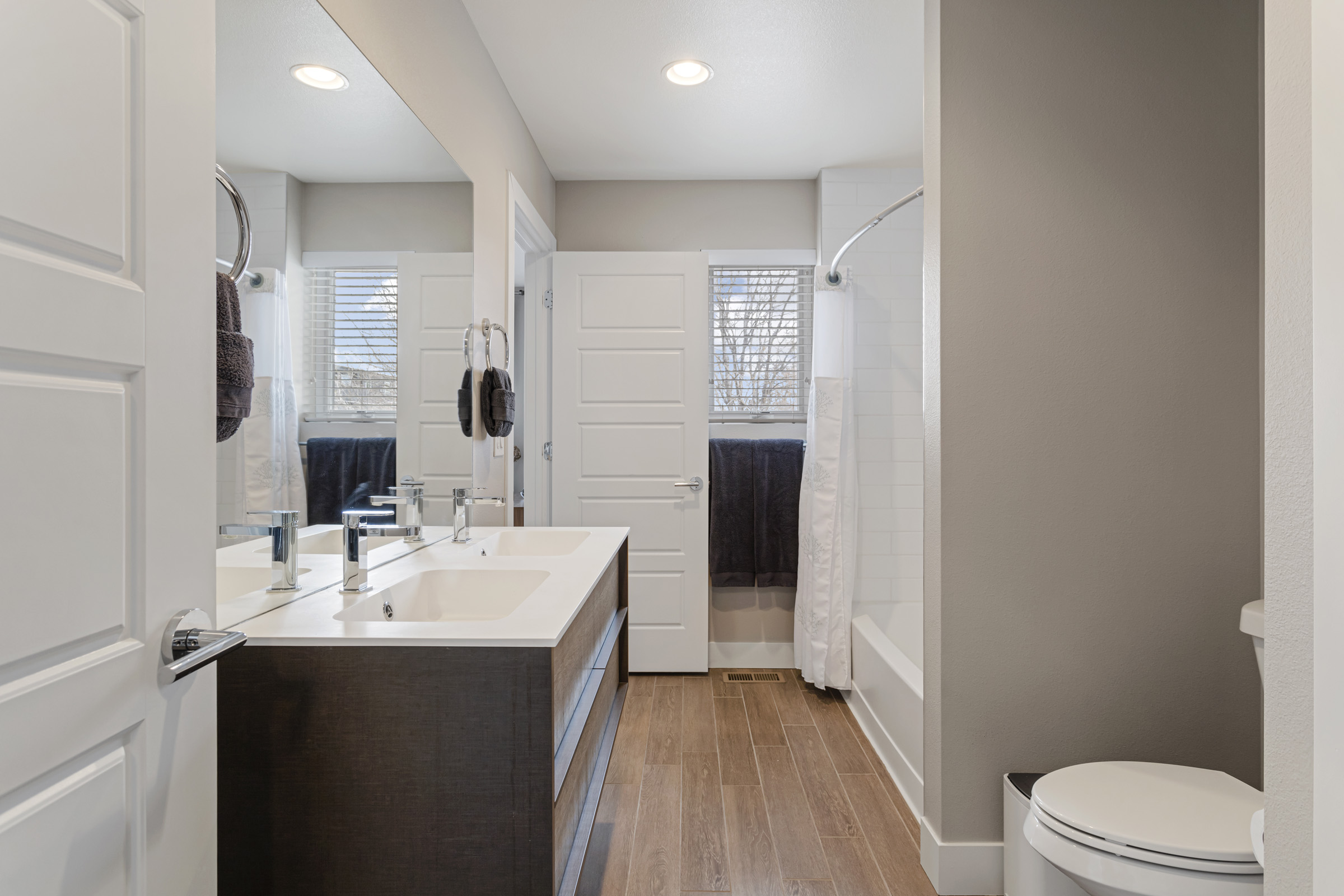 Bathroom with double vanity
