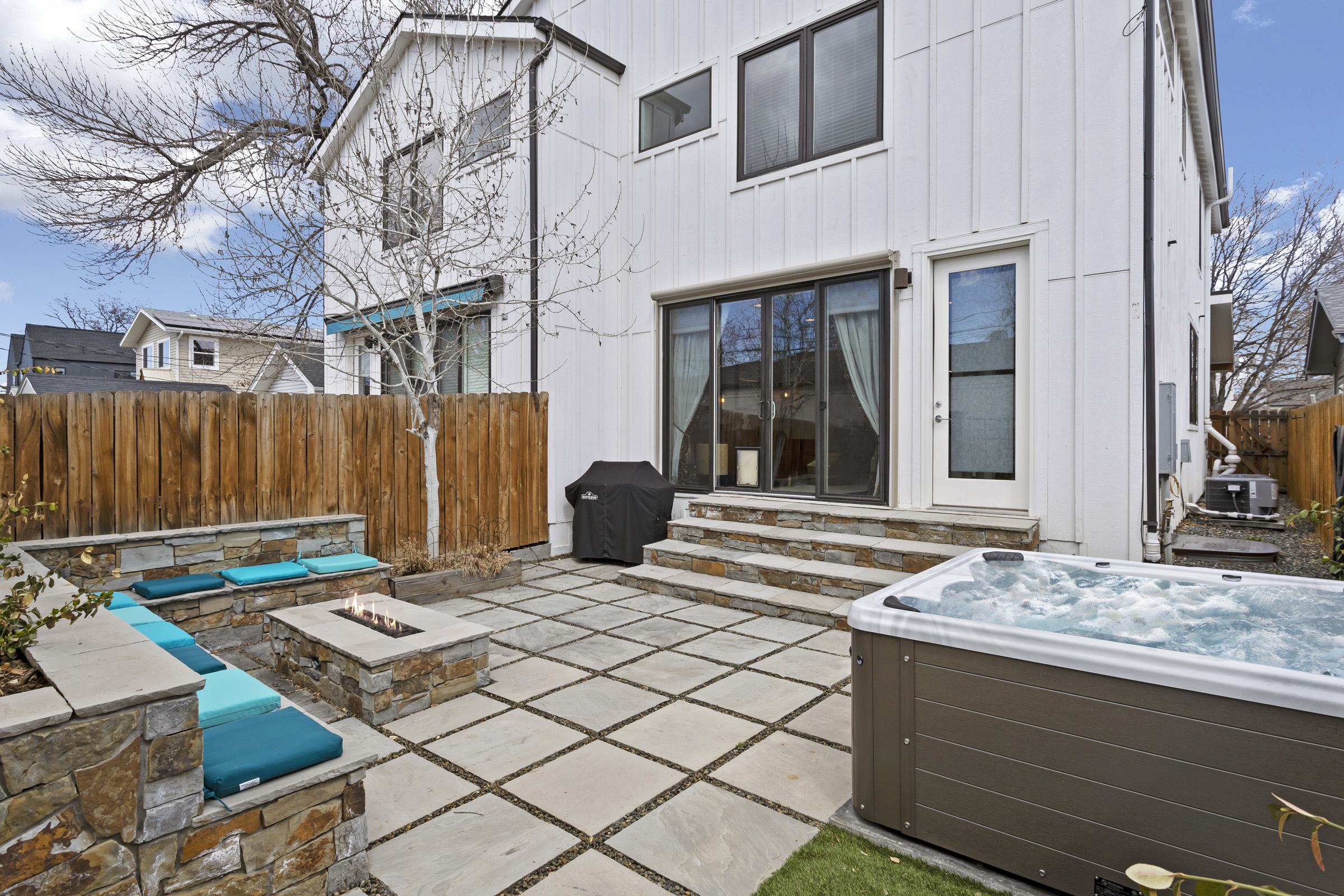 Furnished home living room in Englewood Denver
